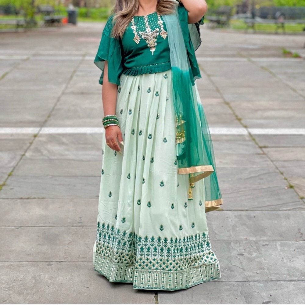Green Lehenga